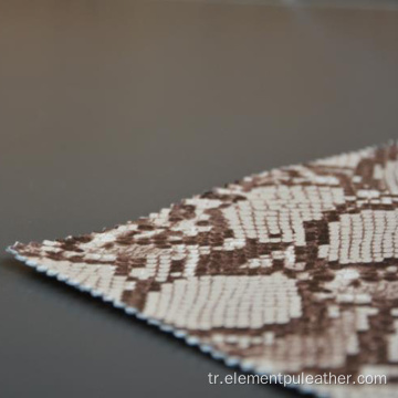 timsah kabartmalı 3D desen PU deri DIY